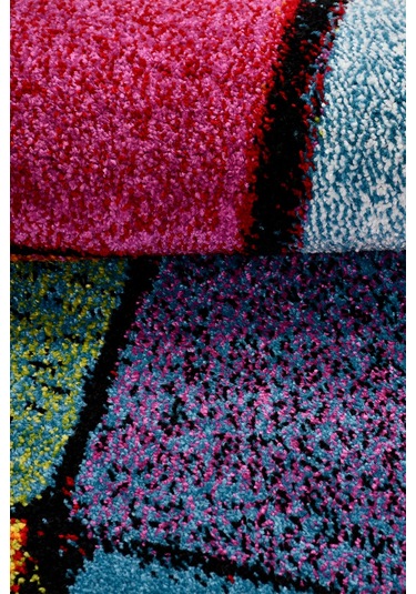 Colora Halı Koleksiyonu Yumuşak Renkli Kare Halı, Tozumaz, Modern Tasarım Ve Kolay Temizlik Multi 4