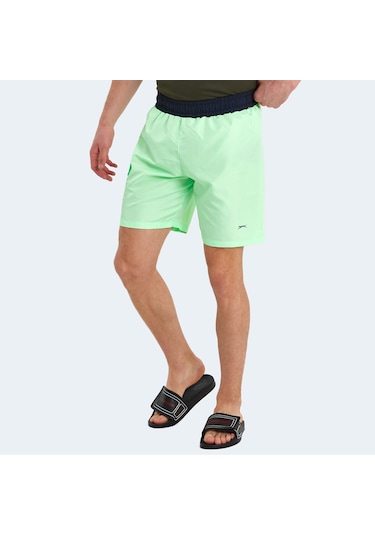 Slazenger RASMUS IN Erkek Cepli Deniz Şortu Yeşil Mayo