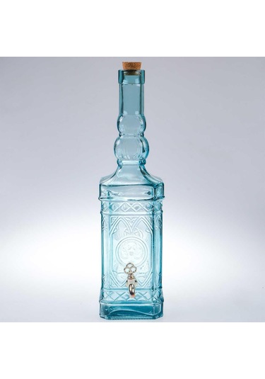 San Miguel Musluklu Köşeli Yağ Şişesi 3.5 Litre 5031g Şeffaf