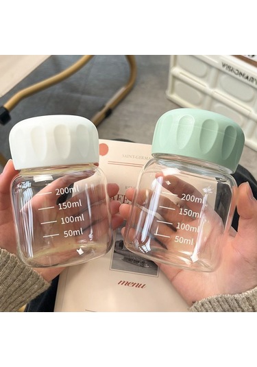 Jian Fan Ölçekli Yağkabışeffaf Cam Su Bardağıdıyeş Yeşil