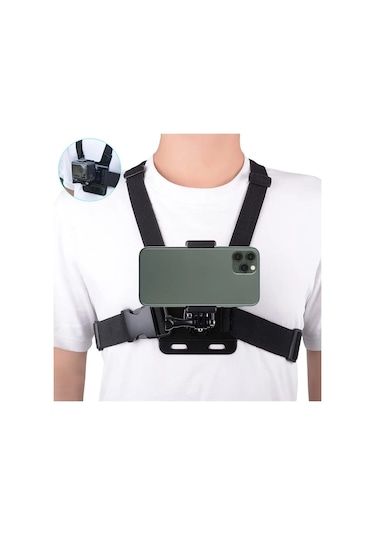 Aksiyon Kameralar Ve Telefonlar Ile Uyumlu Kafa Bandı Göğüs Bandı Çok Renkli