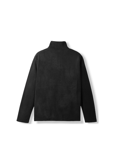 Galatasaray Ucl Erkek Yarım Zip Sweatshirt E252226 Siyah