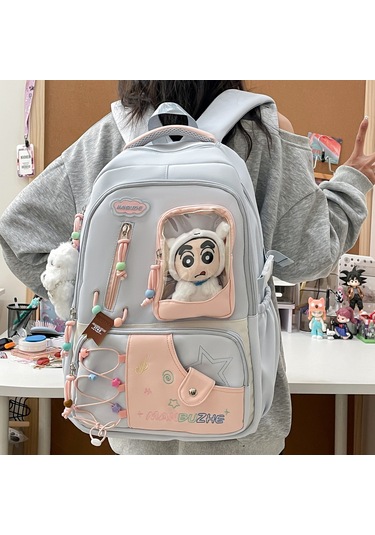 Arion Schb-1056 Okul Sırt Çantası Tüm Maskot Ve Süslerle Birlikte Yeşil