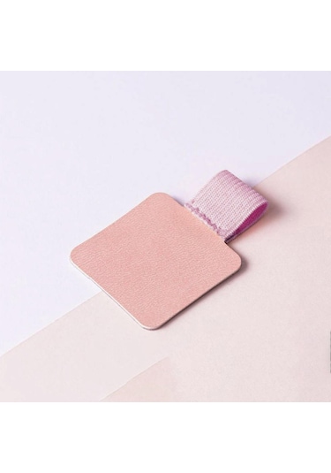 Ganzhoushop 5 Parça Kendinden Yapışkanlı Deri Kalemlik Elastik Bantlı Ayarlanabilir Kalem Döngüsü Tutucu Kaybolmayan Kalem Kırtasiye Malzemeleri Kırmızımor