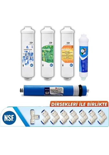 Waterdizayn Kapalı Kasa Su Arıtma Cihazları Için 5'li Inline Filt