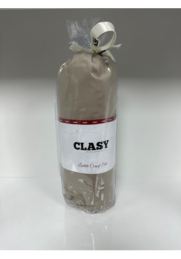 Clasy Ranforce Lastikli Çarşaf Seti Tek Kişilik Açık Kahve