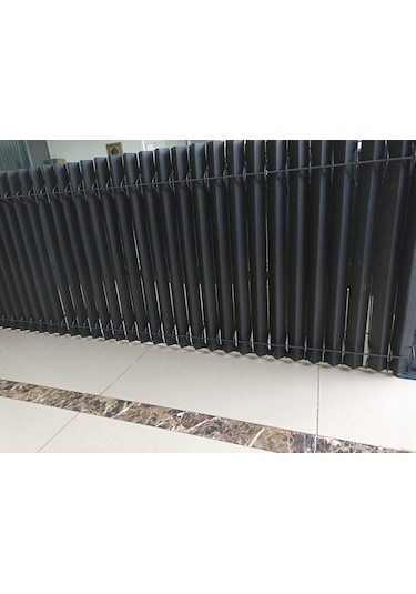 Mezarlık, Kolay Kurulum Bahçe Çiti Antrasit PVC Kaplama