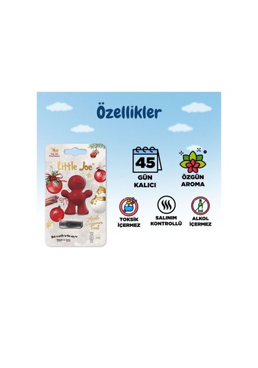 Little Joe Elma Tarçın Araç Kokusu Apple Cinnamon -45 Gün -oto