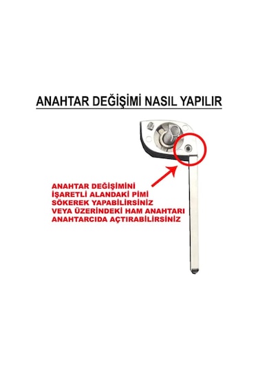 Renault Uyumlu Clio Uyumlu 3 , Kango , Master 2 Butonlu Kumanda kabı