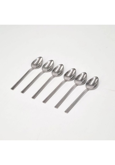 Konak Züccaciye 6lı Çubuk Desen Çay Kaşığı 304 Çelik