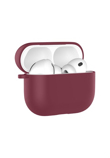 Apple Airpods Pro 3 İle Uyumlu Kılıf Standart Yumuşak Silikon Case Koyu Mor