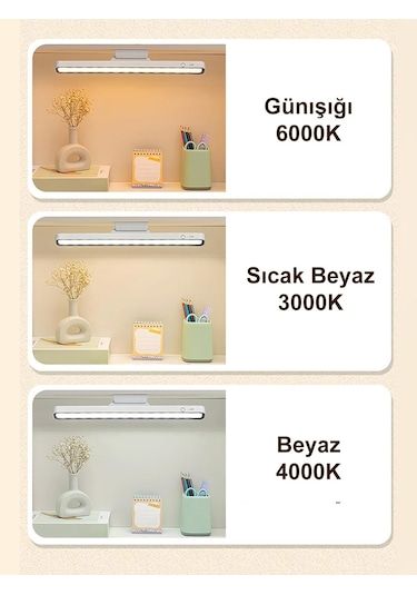 Greentech Şarjlı 3 Renk Portatif LED Aydınlatma / GT-CL12