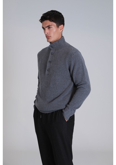 Lufian Bert Erkek Kazak Gri Gri 112090147100150 Gri