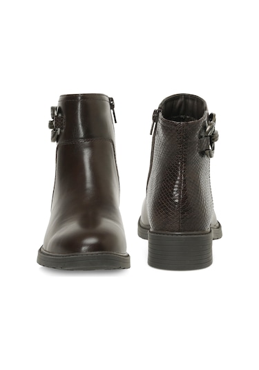 Polaris 324073.z 4pr Kahverengi Kadın Düz Bot 000000000101915699 Kahverengi