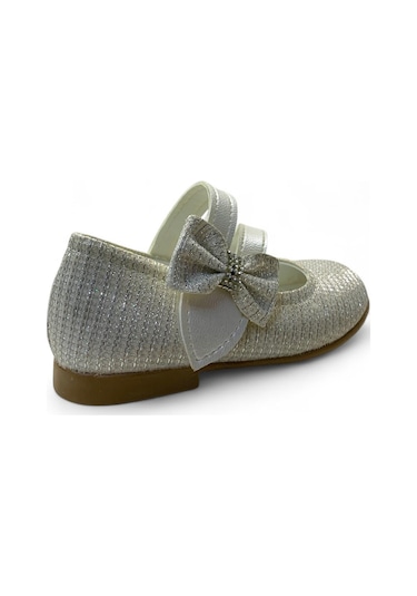 2226 Kız Bebek Babet Sedef Simli Gri