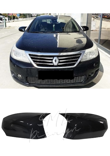 Renault Latitude 2010-2015 Batman-Yarasa Ayna Kapağı Piano Black