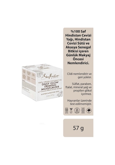 Shea Moisture %100 Saf Hindistan Cevizi Yağlı Nemlendirici 57 G