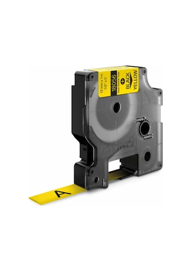 Dymo Rhinopro 18056 Sarı/Siyah Isıyla Küçülen Şerit 12 MM X 1.5 M