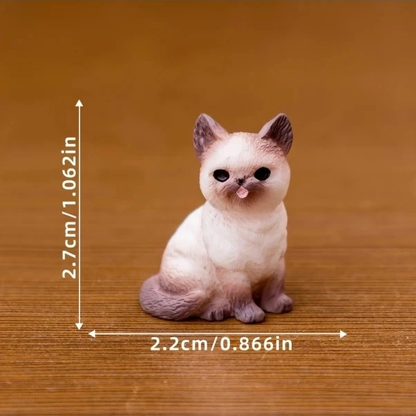 Trendooze Sevimli Yavru Kedi Figür 8 Adet, Masaüstü Bahçe Dekor, Sunshine022