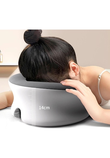 Suntek Yüz Beşik Yastığı Dinlenme Rahatla Yüzük Yatır Gri Gri