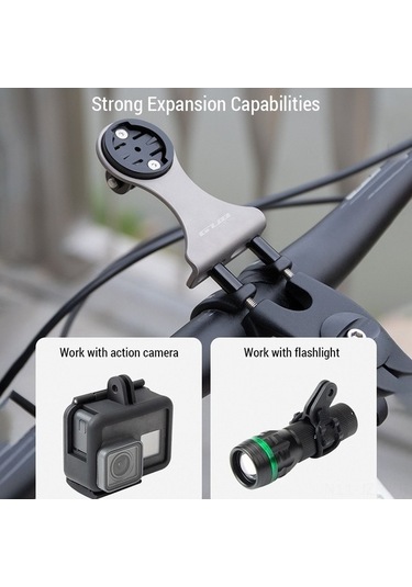Ulzyvf Createtech Kamera Montajı Fener Bisiklet Bilgisayarı, Tutucu Ve Adaptör Ls Gümüş Gümüş