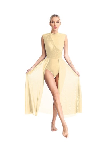 Beyaz Kadın Çağdaş Lirik Dans Elbise Bale Jimnastik Leotard Kolsuz Şifon Dökümlü Elbise Sahne Performansı Giyim Beyaz Beyaz Kadın Çağdaş Lirik Dans Elbise Bale Jimnastik Leotard Kolsuz Şifon Dökümlü Elbise Sahne Performansı Giyim Beyaz