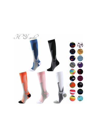 Lemestar Siyah Kompresyon Çorap Spor Odaklı Dayanıklı Erkek Kadın Orta Bilekli Elastik Soket M/b Bedeni Destekleyen Siyah