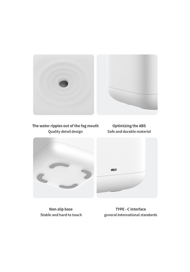 Sones W1 Led Akıllı Ekranlı Anti-yerçekimi Su Damlası Nemlendirici Beyaz