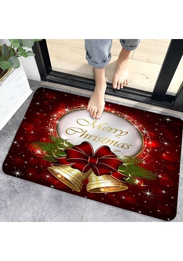 Suofeng Noel Temalı Giriş Matı 40x60cm - Ev Dekorasyonu, Temizlik Ve Güvenlik Sağlar - Dışarıda Ve İçeride Kullanılabilir