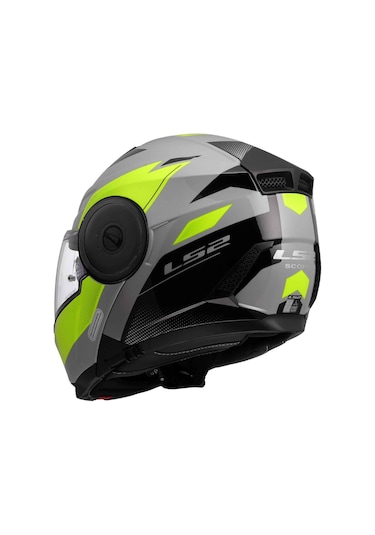 Ls2 Scope 2 Duria Çene Açılır Kask Siyah - Gri - Sarı