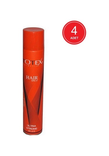Totex Ultra Strong Saç Spreyi 4 x 400 ML