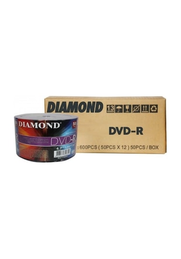 Diamond Dvd-R 4.7Gb Boş Dvd 12 Paket 50 Li 600 Adet