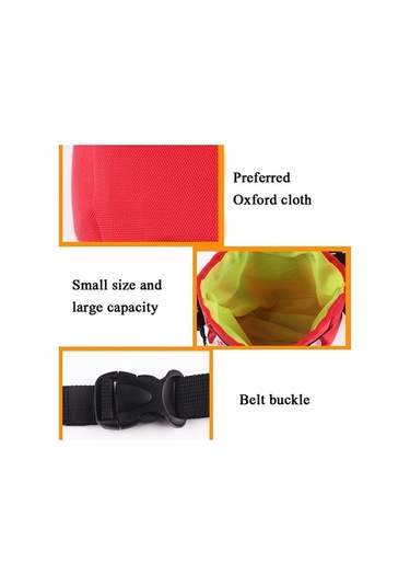 Dm Cbtx Evcil Hayvan Eğitim Çantası, Katlanabilir Taşınabilir Snack Çanta, Açık Hava Bel Çantası Siyah