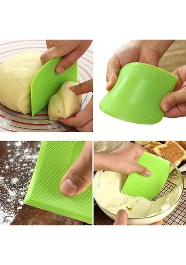 Trendooze Gaojunshop01 Yeşil 5li Pratik Pişirme Spatulası Kremalı Hamurlu Yağlı Yüzeyler İçin Kolay Temizlenir Yeşil Yeşil