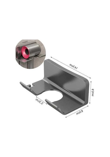 Maoyaya Saç Kurutma Makinesi Tutucu Banyo Asma Raftı, Çok Renkli, Sondaj Olmadan Çok Renkli