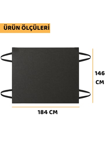Beylini Kedi Köpek Araç Koltuk Örtüsü Su Geçirmez Koltuk Koruyucu Antrasit 145 x 185 CM