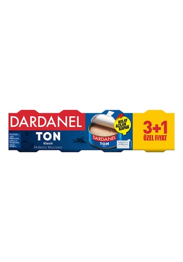 Dardanel Klasik Akdeniz Mucizesi Ton Balığı 3+1 3'lü 4 x 75 G