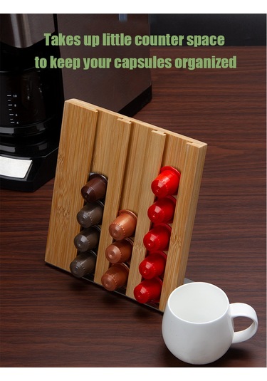 Tenfowee Şık Ve Düzenli Kafein Dostu: 18 Kapsüllü Masaüstü Kahve Kapsülü Organizer Diğer