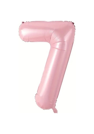 Beysüs Pembe 7 Rakam Folyo Balon 80 Cm Pembe