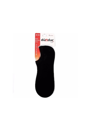 Dündar Çorap 12 Adet Dündar Bayan Plus Sneaker-Siyah-36 - 40 Siyah