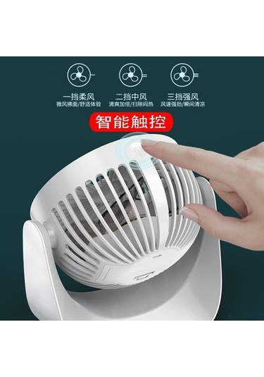 Fortunelane Usb Şarjlı Masaüstü Fan, Beyaz, Dormitorio/ofis İçin Taşınabilir, Sessiz, Yüksek Hızlı, Pil Li, 1.5m Kablolu, Toplu S