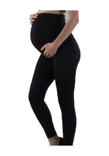 Kadın Siyah Soft Hamile Tayt