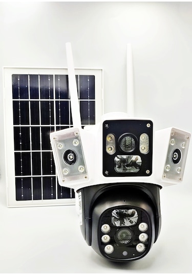 3037- Full Hd Solar Güneş Enerjili Kamera - 4g Sim Kartlı Solar