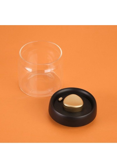 Arow Frasco Vakumlu Saklama Kavanozu - Şeffaf / Siyah - 500 Ml Şeffaf / Siyah