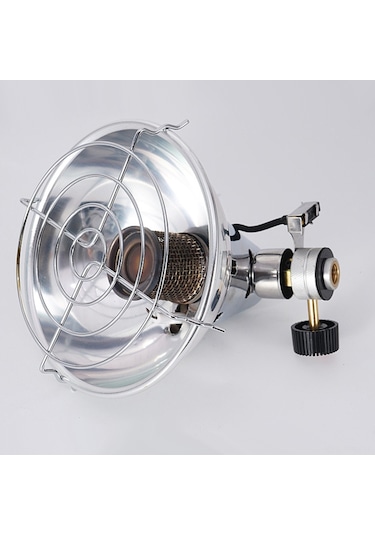 Maiyame Kamp Isınma Heaterı: Mini Gazlı, Elektronik Ateşleme, Çadır/fishing Isıtıcı, Isı Kontrol Valfi, Taşınabilir Çanta Gümüş