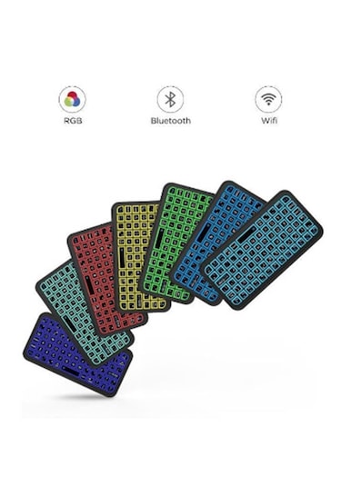 Vothoon M7 SmartTv Işıklı Bluetooth Kablosuz Mini Q Klavye