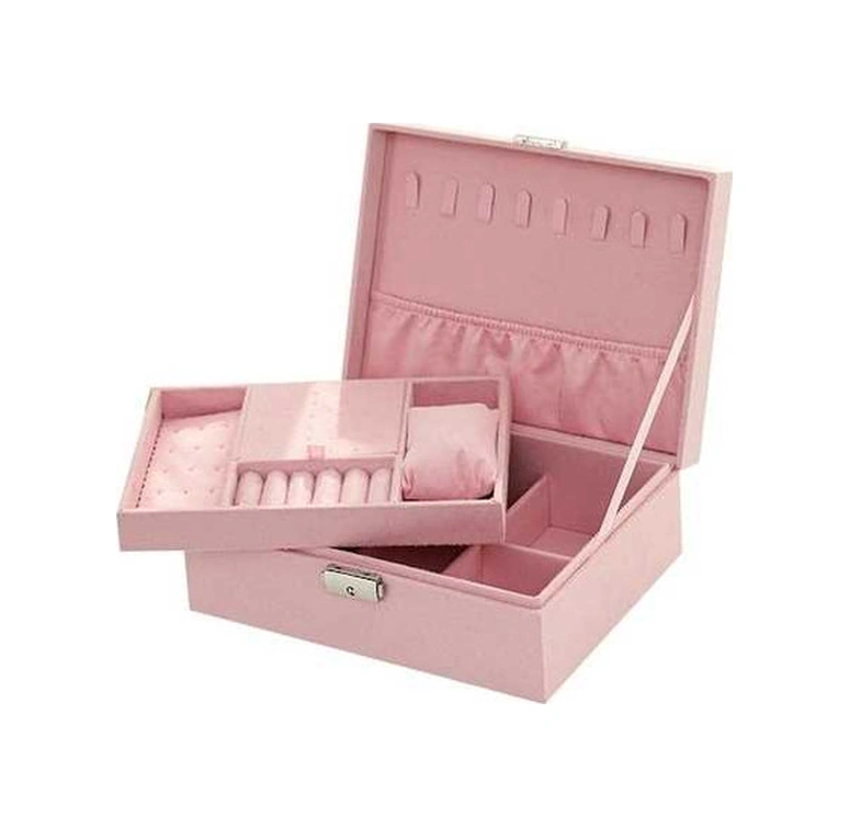 Tongxida Geniş Kapasiteli Pembe Küpe Sepeti Pembe