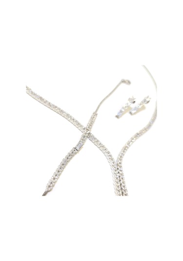 Baget Taşlı Başak Set Takım 14 Ayar Altın 4K Videolu