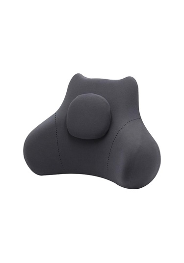 Suntek Bel Destek Yastığı Seyahat Koltuğu Oyun Için Yumuşak Gri