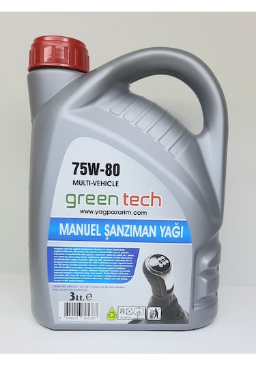 Greentech 75W-80 Multi - Vehicle Manuel Şanzıman Yağı 3 L